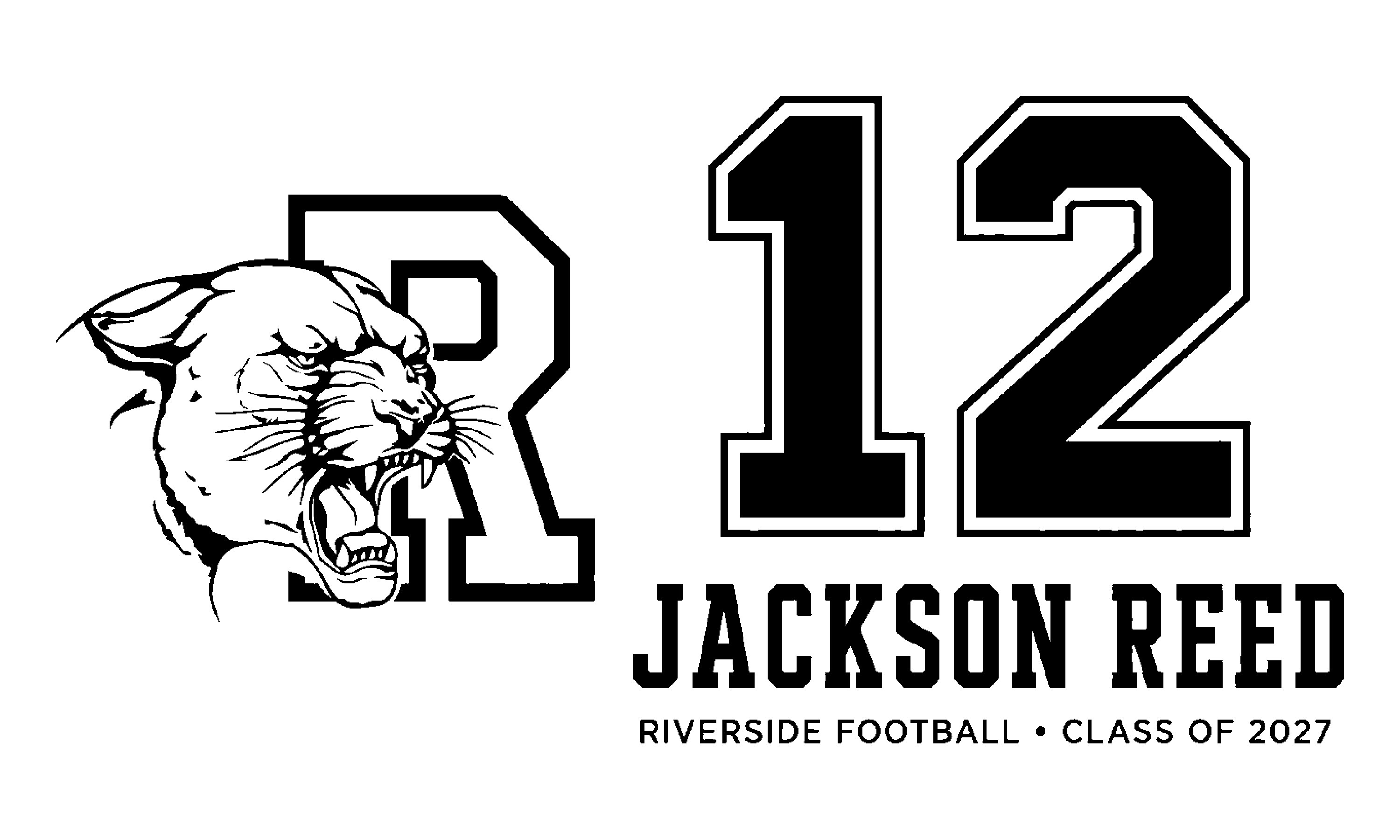 The approved artwork for a senior football piece